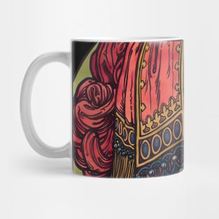 Woman Bust Art Nouveau colorful vintage Mug